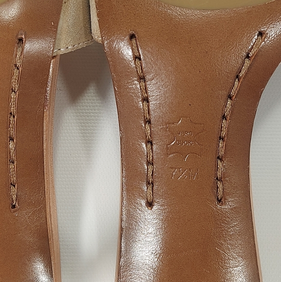 NWT Michael Kors Leandro Rose Gold and Tan Leather High Heel Shoes, 7.5 - Picture 8 of 12